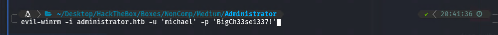 Evil-WinRM (Michael)